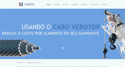 Desktop Screenshot of fuertesind.com.br